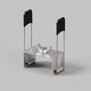 Комплект креплений Встраиваемый с накладным фланцем профиль 642036